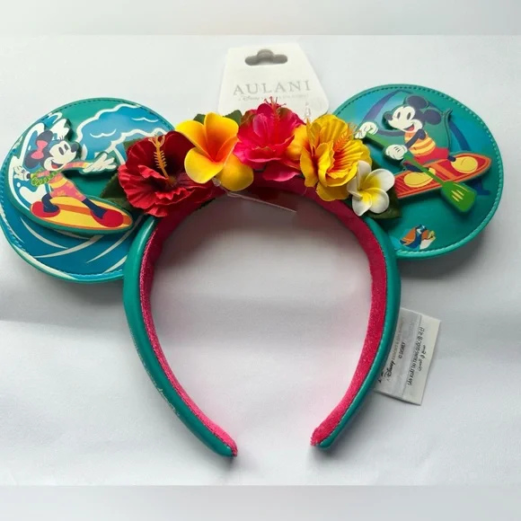 Disney Aulani Resort Minnie Ears Headband – Hawaii Exclusive - NWT - Picture 1 of 3